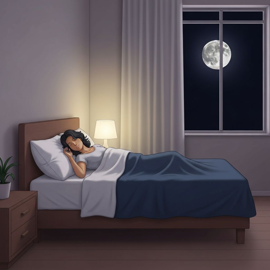 Person sleeping peacefully